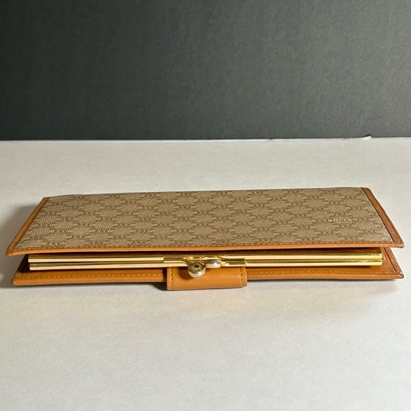 Vintage Celine Macadam Triomphe Light Beige Long Wallet - Picture 12 of 14